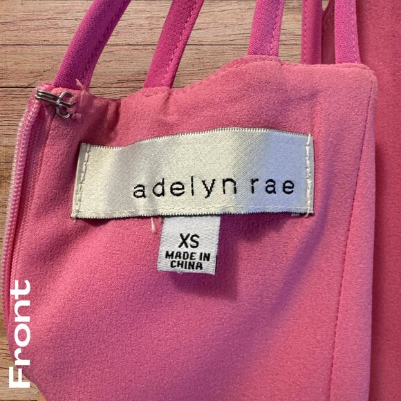 Adelyn Rae Pink Sleeveless A-Line Dress with Strappy Back Detail - XS - Picture 6 of 6